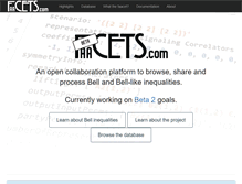 Tablet Screenshot of faacets.com